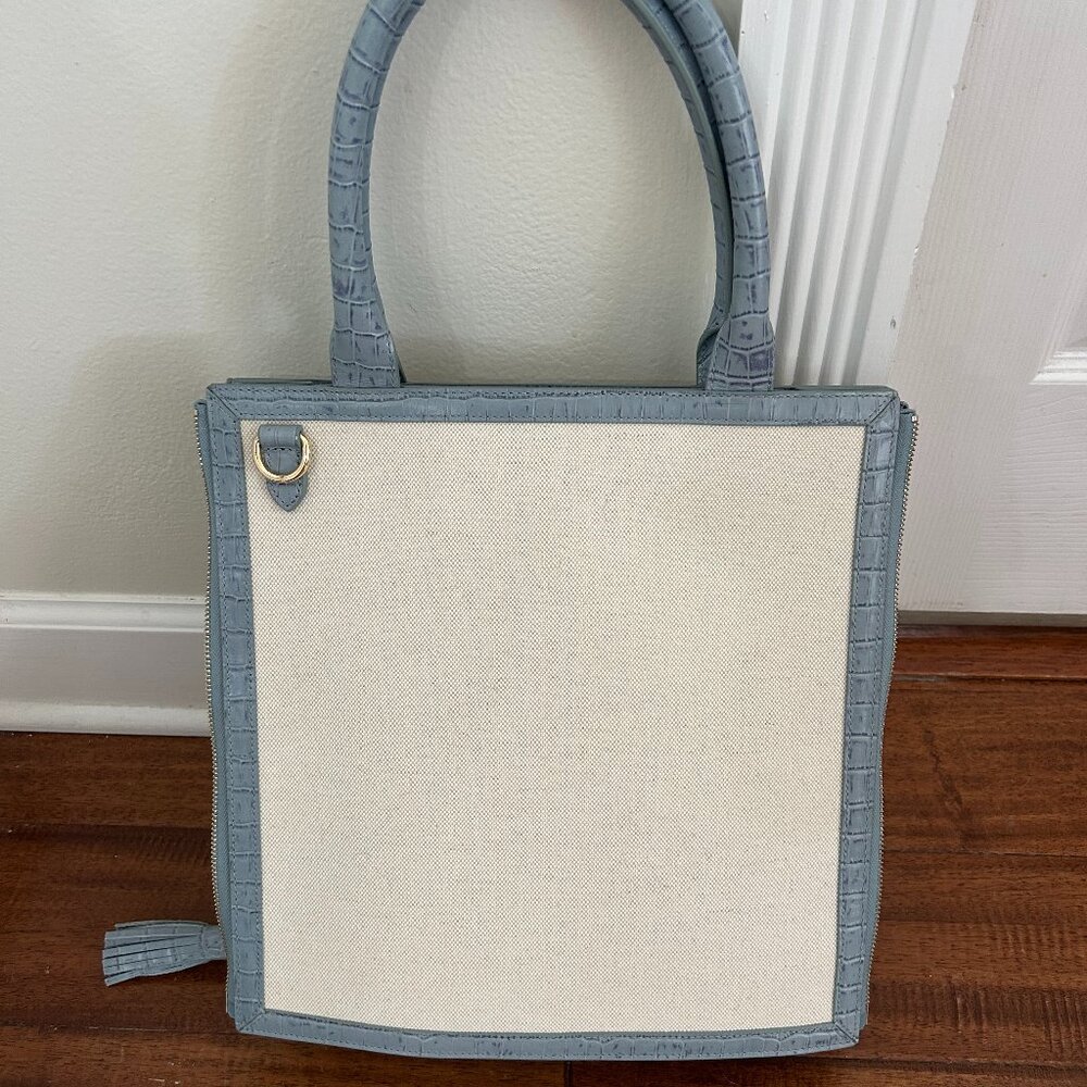 NWOT Neely & Chloe Monday Tote No. 61. Monday Tote Blue and Canvas